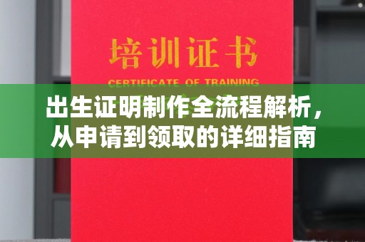磐安出生证明制作全流程解析，从申请到领取的详细指南